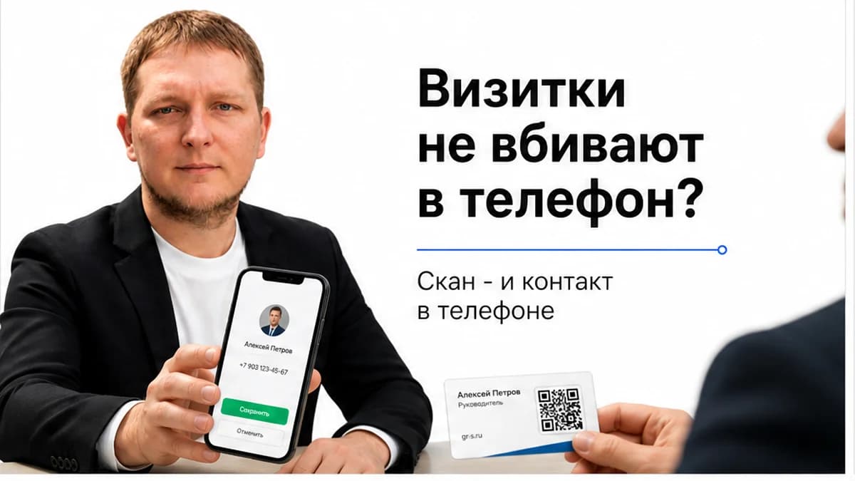 Как создать электронную визитку с QR-кодом (vCard)