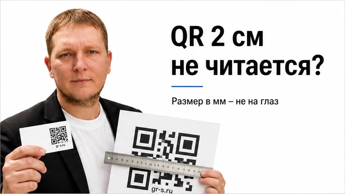 Какой размер QR-кода нужен для печати: визитка, A4, баннер