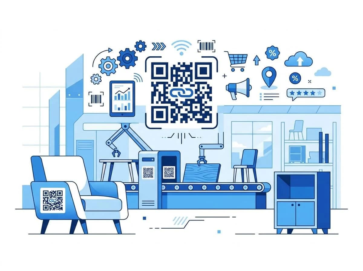 Применение QR-кодов на мебельном производстве: гайд по автоматизации и маркетингу