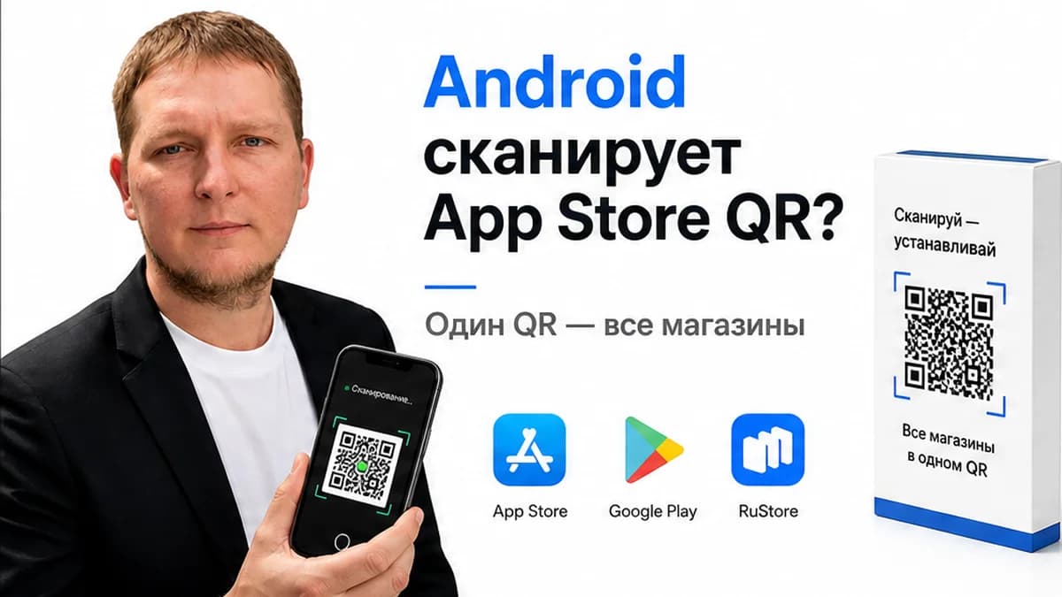 Как сделать QR-код на приложение: App Store, Google Play и RuStore