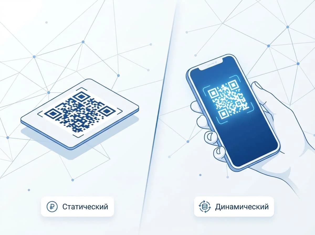 Статический и динамический QR-код для оплаты: в чем разница и что выбрать