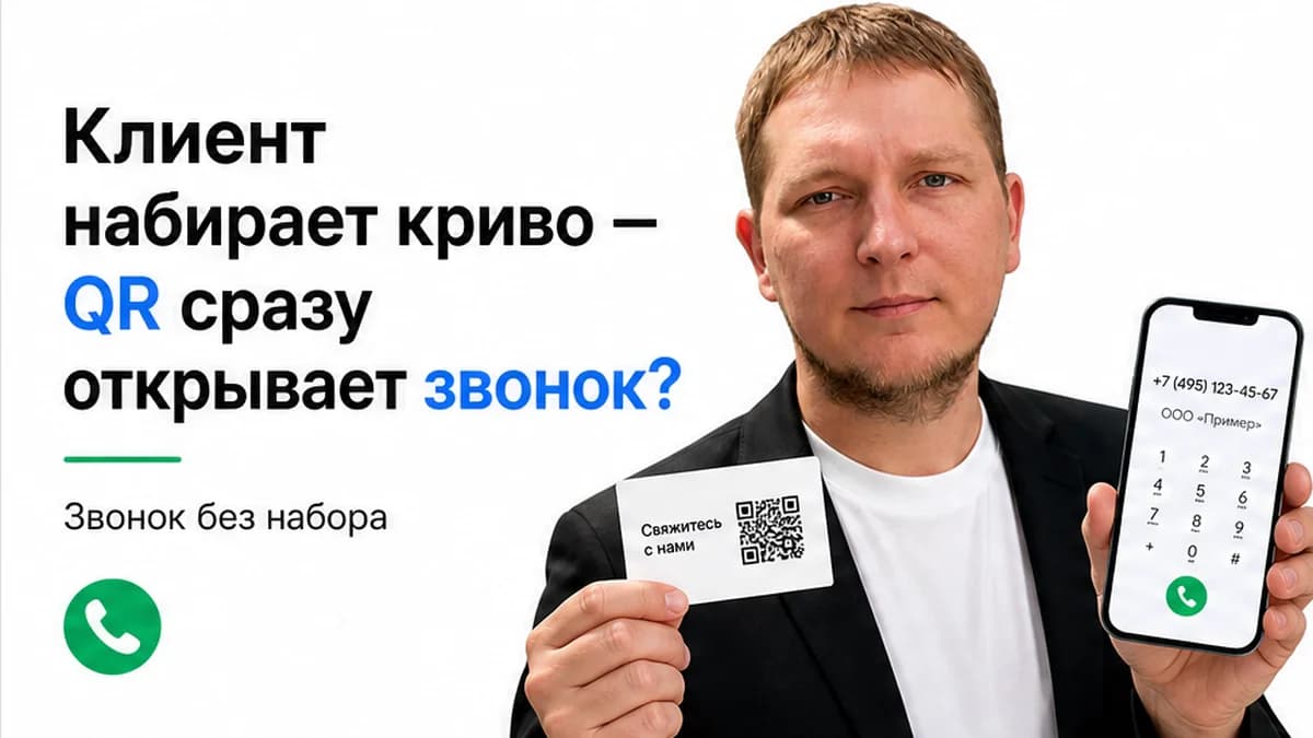 Как сделать QR-код для звонка: номер телефона и динамический код