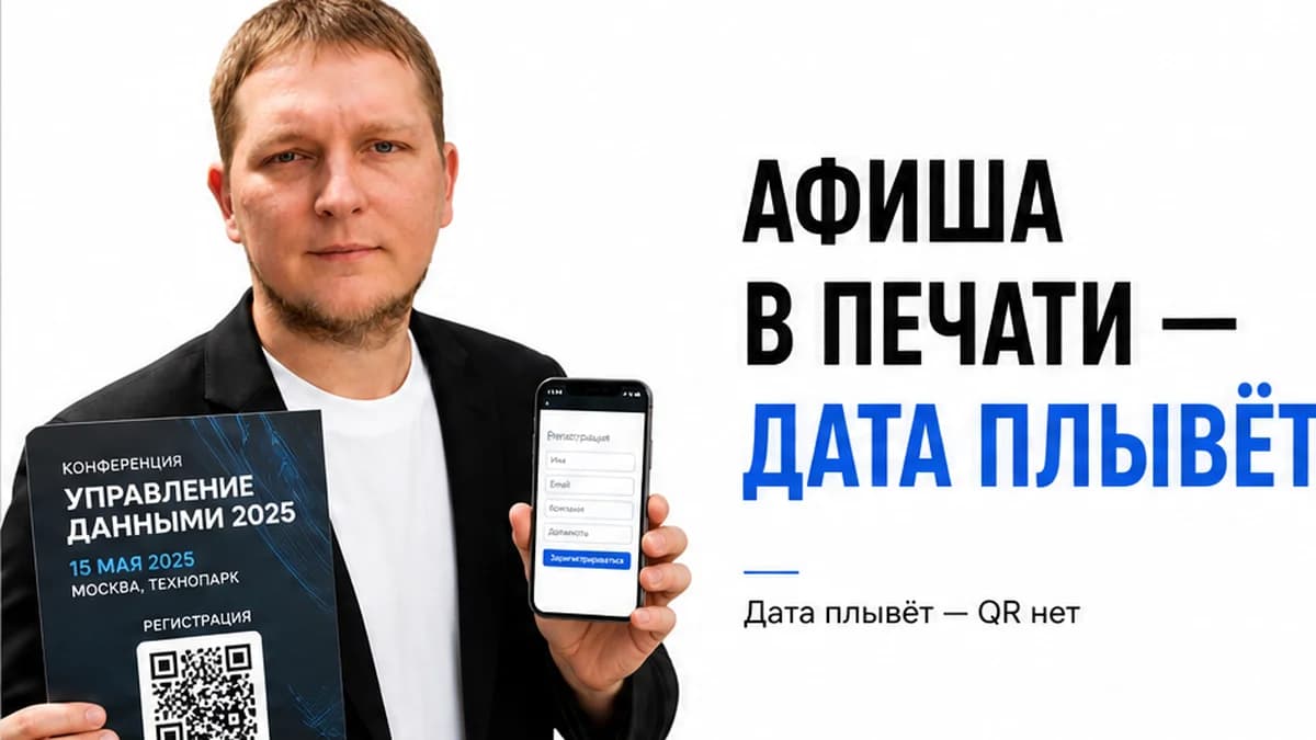 Как сделать QR-код на мероприятие: регистрация, афиша и динамический код