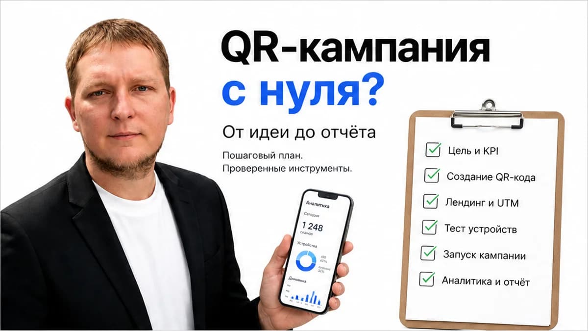 Чеклист запуска QR-кампании для бизнеса: от идеи до статистики