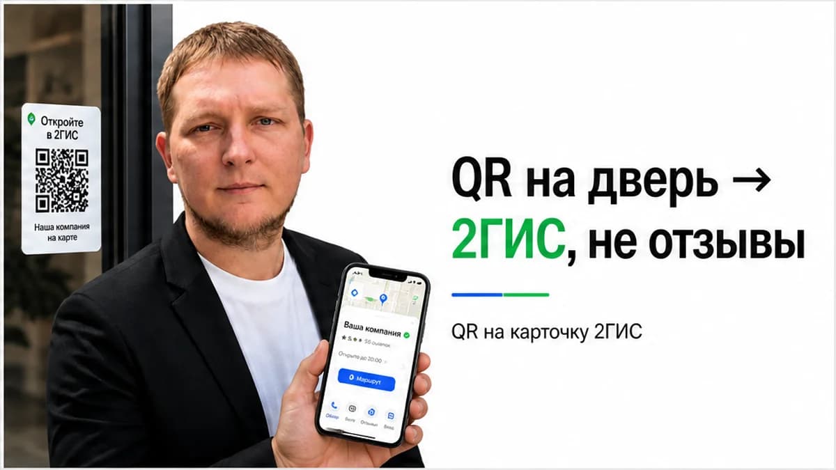 Как сделать QR-код на 2ГИС: карточка организации и маршрут