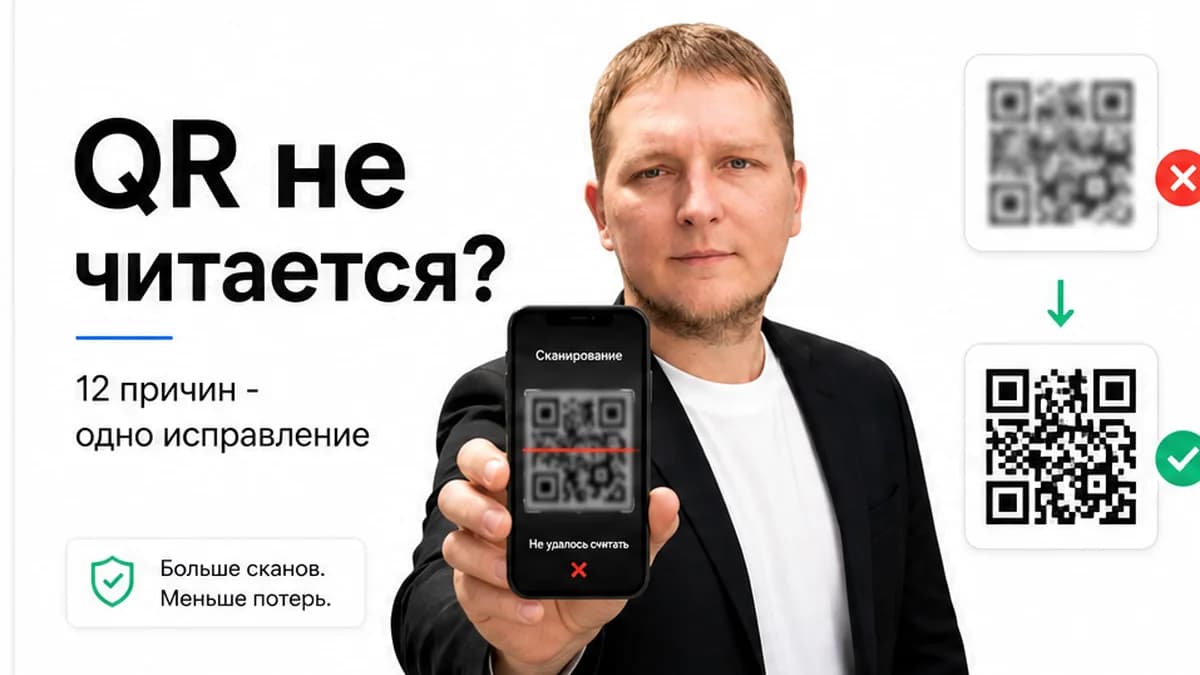 QR-код не сканируется: 12 причин и как исправить