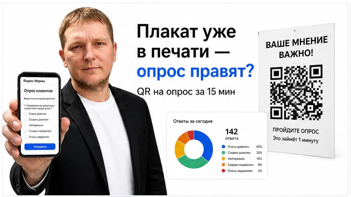 Как сделать QR-код для опроса: Яндекс Формы, Google Forms и динамический код