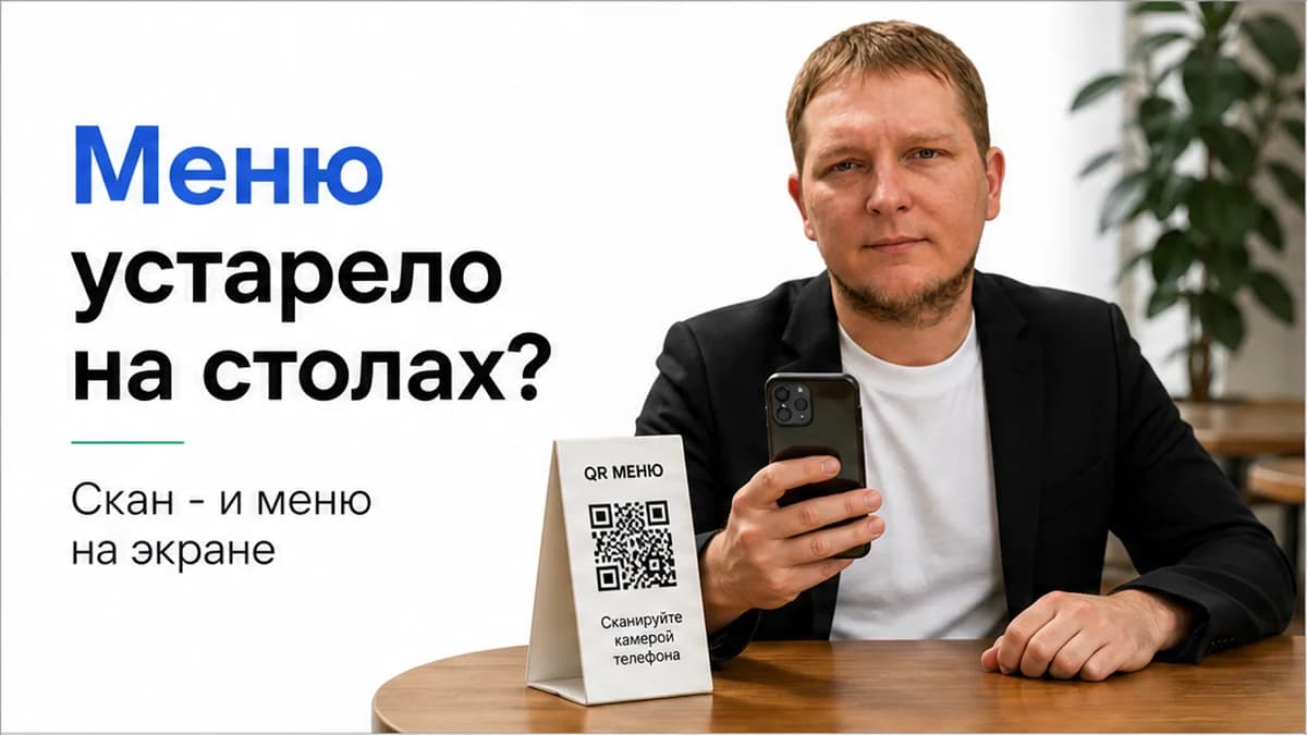 Как сделать QR-код на меню для ресторана: электронное меню за 15 минут